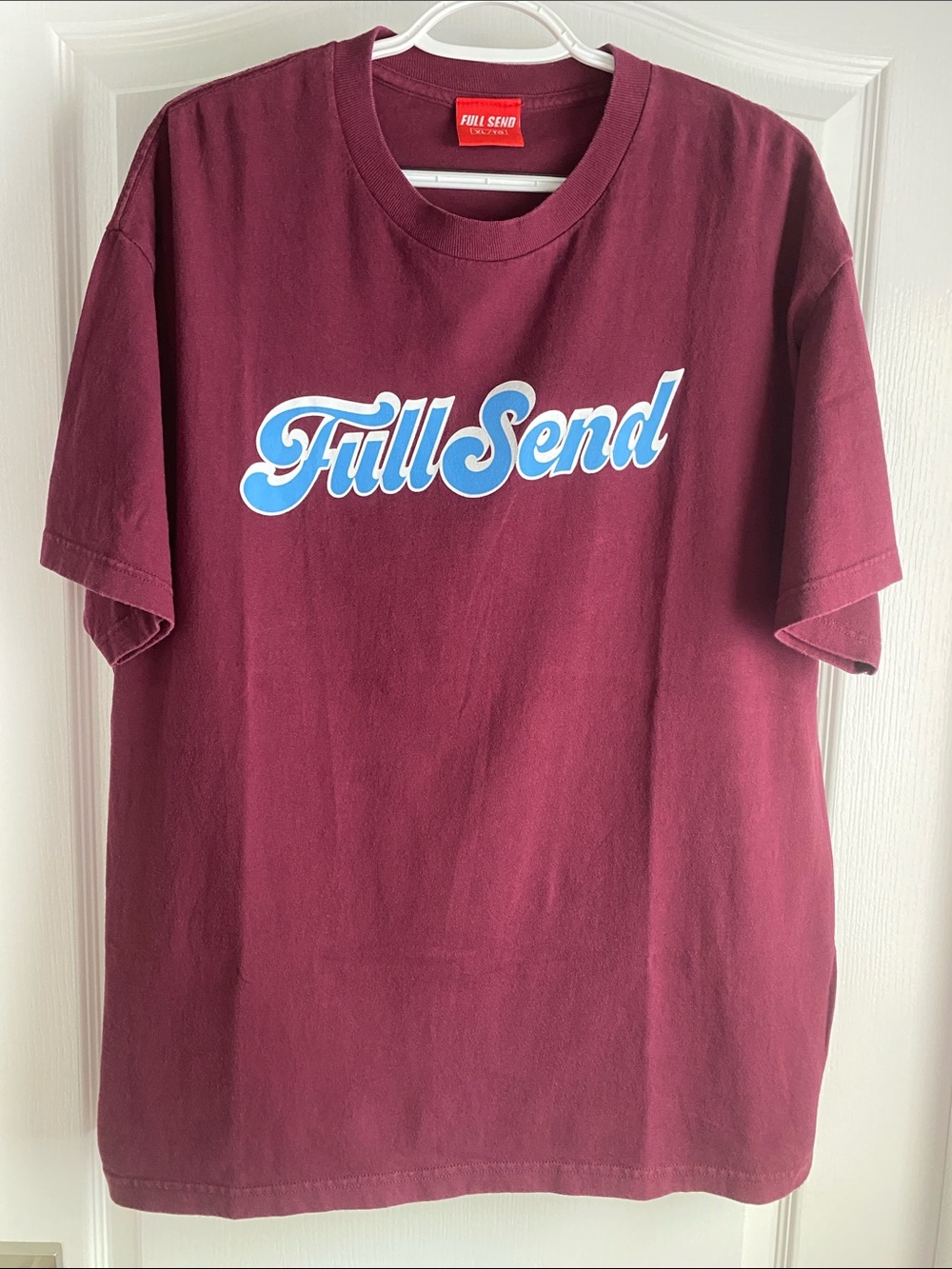 Full Send Men's Short Sleeve Tee - Burgundy